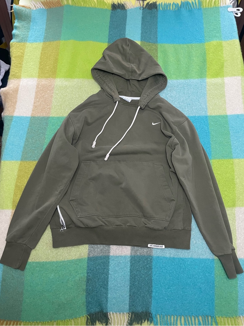 Nike Sportswear Olive Green Pullover Hoodie